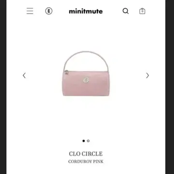 미니트뮤트 CLO 서클 코듀로이 핑크