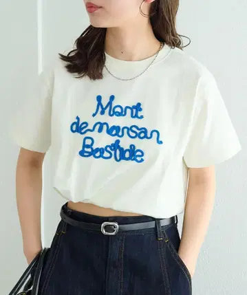 DISCOAT umm. 로프 로고 미니 티셔츠