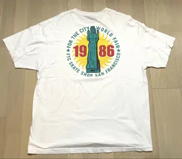 FTC 1986 월드 페어 티셔츠 FTC 프린트 티셔츠