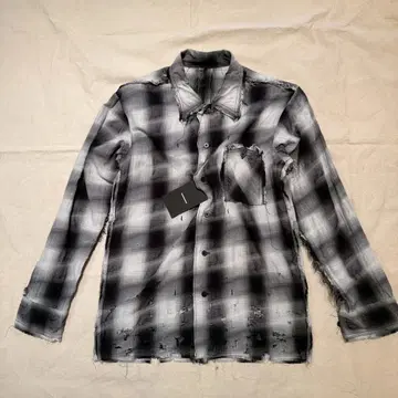 25ss 새상품 MINUS 마이너스 옴브레 체크 셔츠 1