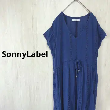 SonnyLabel 양류 개더 롱 원피스