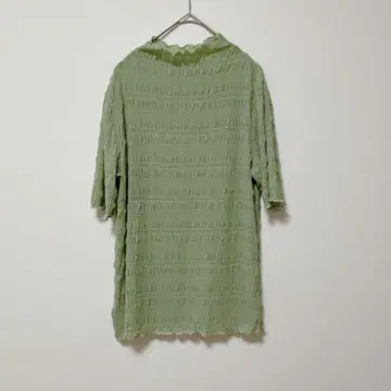 아쿠로 [F] 티셔츠/멜로우 포코포코 원단 성숙/러블리 반소매 봄/여름