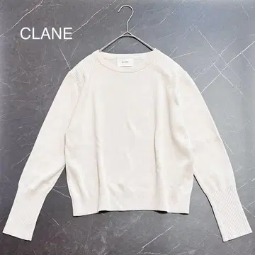 CLANE 클라네 컴팩트 니트 아이보리 화이트 베이직 M 사이즈