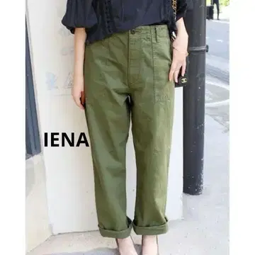 이에나 베이커 팬츠 카키 인기 치노 팬츠