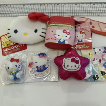 헬로키티 6점 세트 (가마구치, 키링 등)