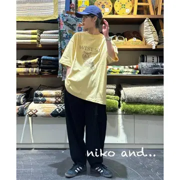 Niko and - *애니멀 모듬 자수 T셔츠