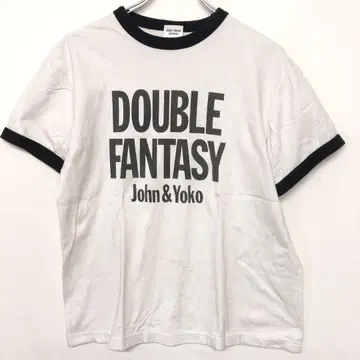 DOUBLE FANTASY John&Yoko 전시회 한정판 트림 링거 T