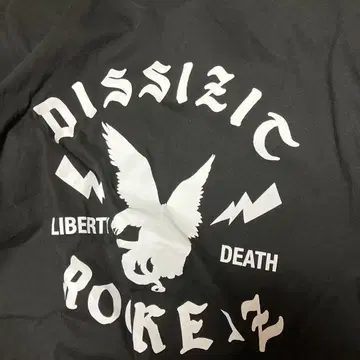 DISSIZIT! 티셔츠 M 사이즈 반팔 크루넥 블랙 미국제