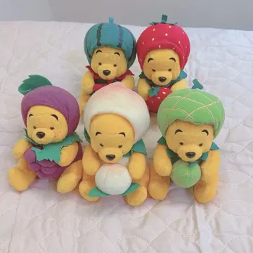 곰돌이 푸 후르츠 봉제 인형 5종 세트