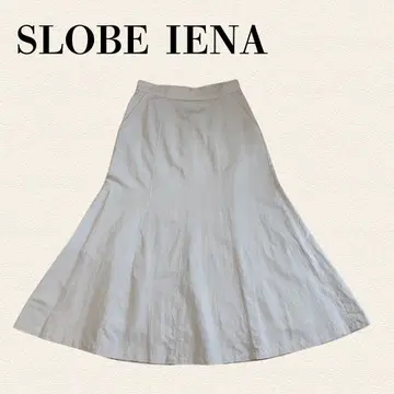 SLOBE IENA 슬로브 이에나 플레어 롱 스커트 38 린넨 혼방
