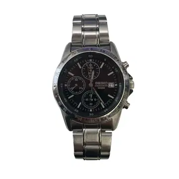 M14850 SEIKO 7T92 손목시계 크로노그래프 블랙