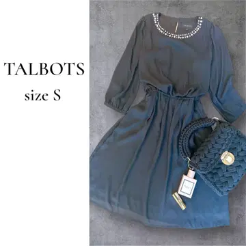 [새상품급] TALBOTS 탈봇 비쥬 장식 원피스 블랙 S 사이즈