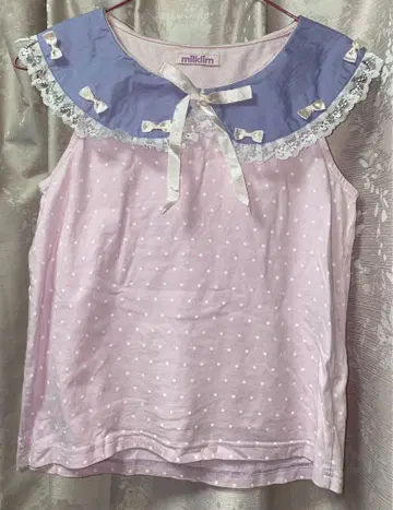 milklim 카라 부착 탱크탑