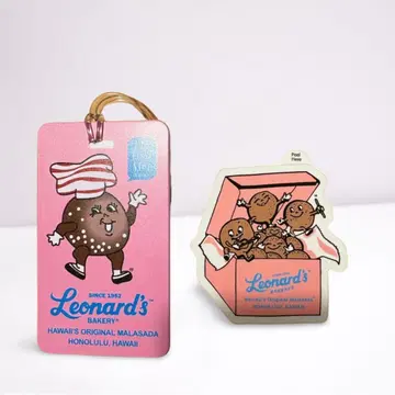 레너즈 Leonard's 네임택 스티커 핑크 레너즈 베이커리