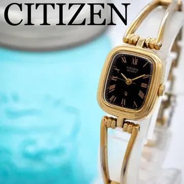 234 CITIZEN 여성용 시계 브레스 워치 스퀘어 골드