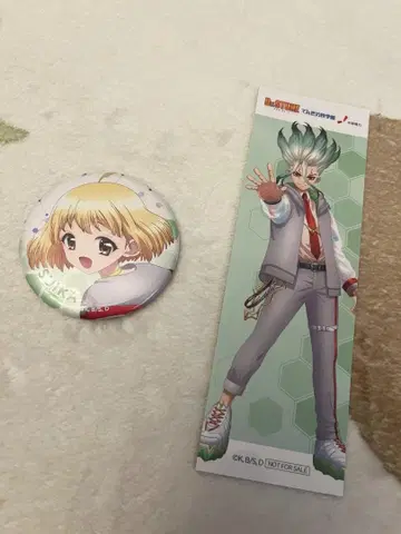 Dr. STONE 닥터 스톤 전기의 과학관 수박 캔뱃지 센쿠 책갈피