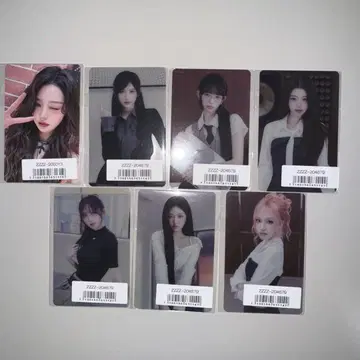 IVE 원영 소니뮤직 럭키드로우 트레이딩 카드 7장 세트