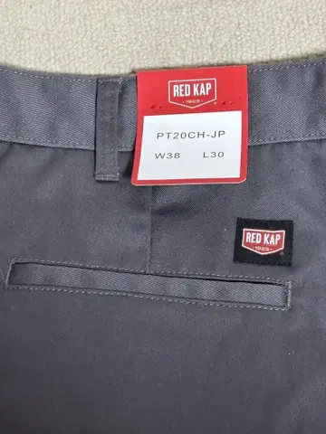 RED KAP PT20 W38 L30 차콜 그레이