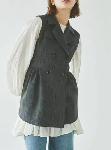 intimite Tailored Vest Tuck Pants 완판템