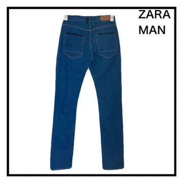 ZARA MAN 스트레이트 데님 팬츠 캐주얼 면 스트레이트 S 블루