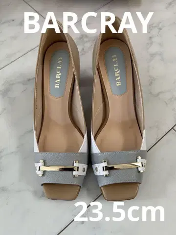 BARCLAY 하이힐 펌프스 그레이/화이트/베이지