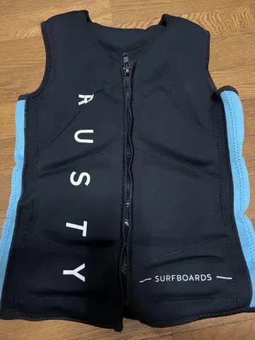 RUSTY SURFBOARDS 구명 조끼 블랙/블루 M 사이즈