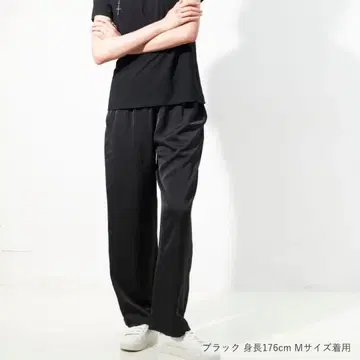 WRAY 릴랙스 새틴 팬츠 블랙