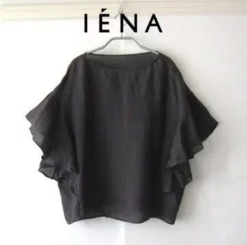 미품 IENA/이에나 얇은 린넨 엔젤 슬리브 블라우스