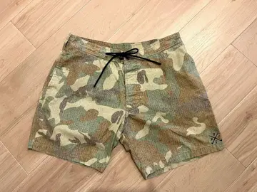 bcaptainshelm 서프 팬츠 카모플라주 숏팬츠