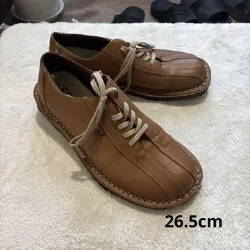 브라운 가죽 캐주얼 슈즈