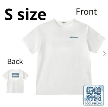 MIKI HOUSE 접촉 냉감 티셔츠 화이트 성인 S size