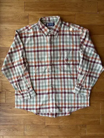 CHAPS RALPH LAUREN 체크 무늬 긴팔 셔츠 2L