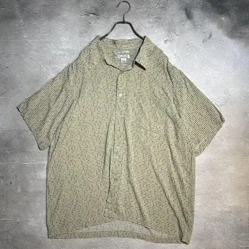 RON CHERESKIN XXL 레이온 100% 도트 무늬 반팔 셔츠
