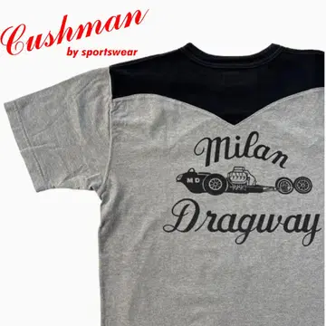 쿠시맨 MILAN DRAGWAY 투톤 컬러 티셔츠 핫로드