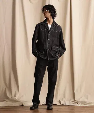 Schott NEP BLACK DENIM FLARE PANTS 30