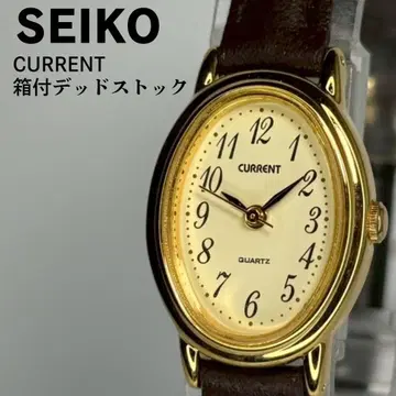박스 포함 미사용품 SEIKO 세이코 커렌트 쿼츠 시계 모든 숫자 다이얼