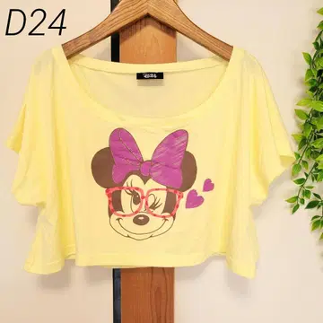 D24 미니 마우스 티셔츠 숏 기장 크롭 오리엔탈랜드