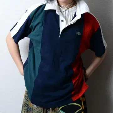 LACOSTE 라코스테 멀티컬러 스트라이프 피케 셔츠 4(M)