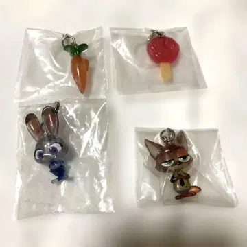 주토피아 메지루시 액세서리 닉 주디 4종 세트