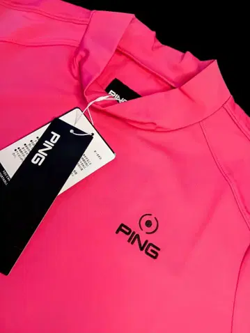 새상품 M 사이즈 PING 핑크 셔츠