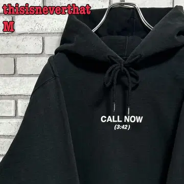 thisisneverthat 풀오버 후드티 빅 로고 블랙 M