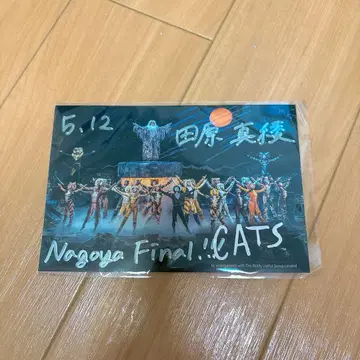 극단 사계 사인이 포함된 엽서 CATS