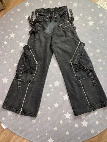 NO/FAITH STUDIOS FLARE CARGO DENIM PANTS