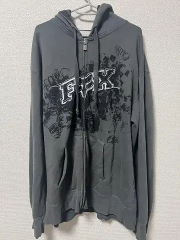 Fox Riders Company 지퍼 후드티 XL Y2K 그런지