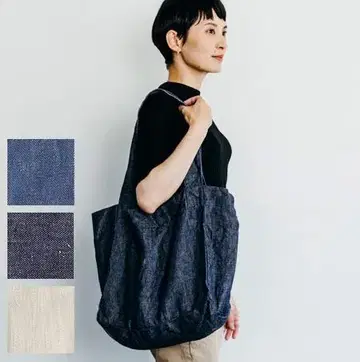 [새상품 미사용] fog linen work 6월 토트 데님