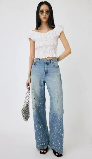 마우지 moussy DESTROYED MIDRISE BAGGY