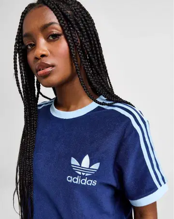 adidas 반팔 T셔츠 네이비/라이트 블루