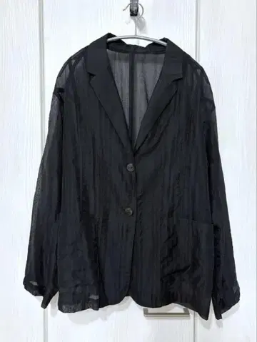 PAGEBOY 테일러드 자켓 시어 자켓 블랙