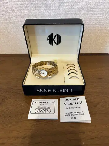 ANNE KLEIN II 인터체인저블 베젤 시계
