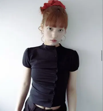 Tie.Me button up t-shirt black